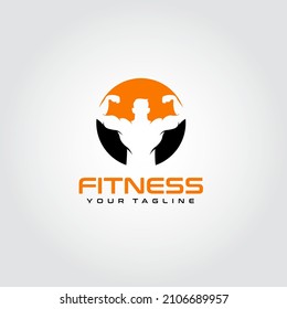Fitness logo design vector. Suitable for your business logo