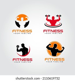 Fitness logo design vector. Suitable for your business logo