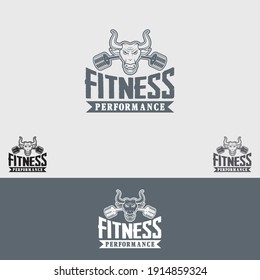 plantilla de vector de diseño de logotipo de fitness