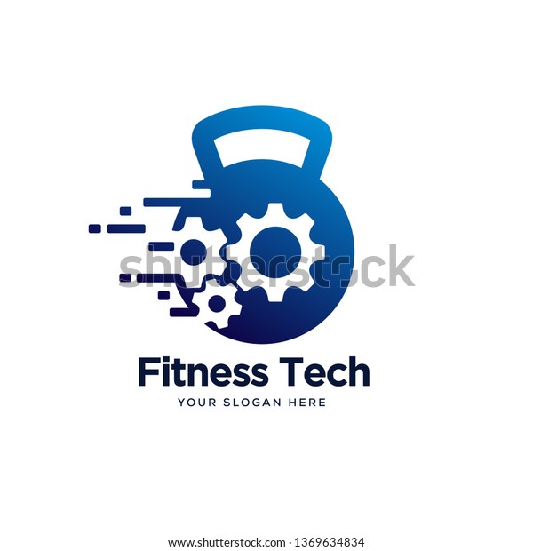 Fitness Logo Designs Concept Tech Creative Stock Vector Royalty