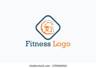 fitness logo gym icon vector design