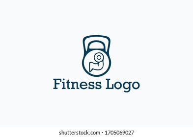 fitness logo gym icon vector design
