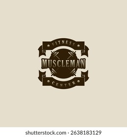 Fitness logo  GYM logo  vector icon illustration