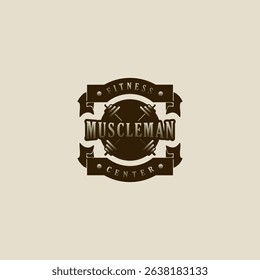 Fitness logo  GYM logo  vector icon illustration