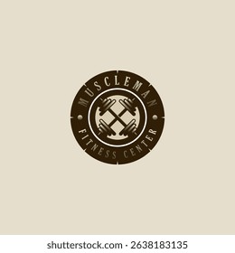 Fitness logo  GYM logo  vector icon illustration