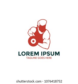 fitness logo. gymnastic. icon. vector illustration. minimalist