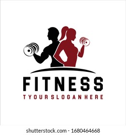 Fitness Logo . Sport and fitness logo Design . Gym Logo Icon Design Vector Stock, Fitness Idea logo design inspiration