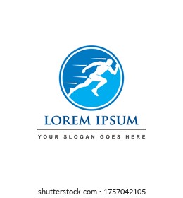 fitness logo , sprint logo vector