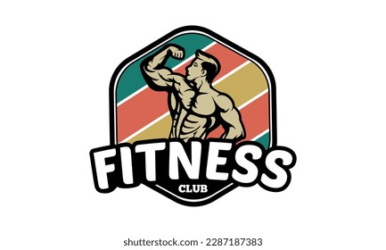Fitness Logo Style T-shirt Design