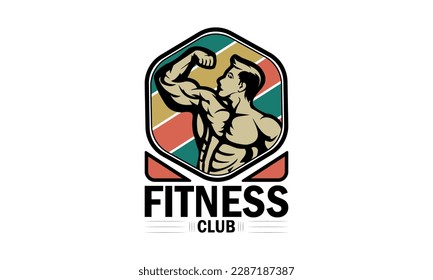 Fitness Logo Style T-shirt Design