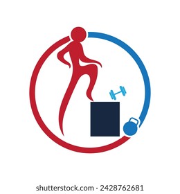 fitness logo and symbol illustration design vector template