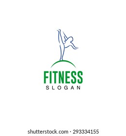 Fitness logo template