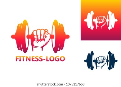 Fitness Logo Template Design Vector, Emblem, Design Concept, Creative Symbol, Icon