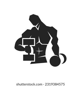 fitness logo template. Icon Illustration Brand Identity. Isolated and flat illustration. Vector graphic