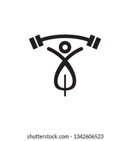 Fitness logo template vector icon design