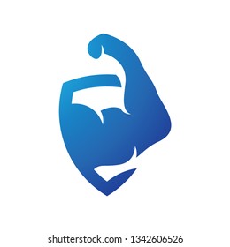 Fitness logo template vector icon design