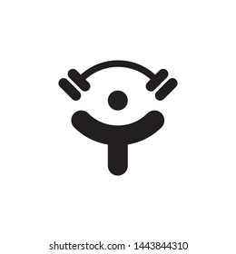 Fitness logo template vector icon design