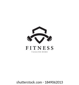 Design des Fitness-Logos, Vektorsymbol