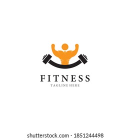 Fitness logo template vector icon design