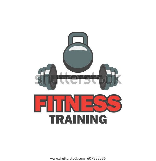 Fitness Logo Text Space Your Slogan Stock Vector Royalty Free