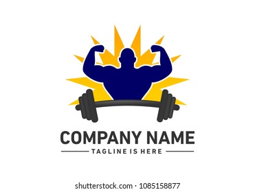 Fitness logo vector