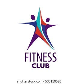 Fitness logo, vector
