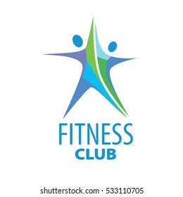 Fitness logo, vector