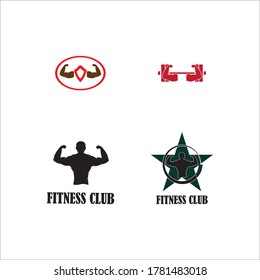 fitness logo vector design illustration background