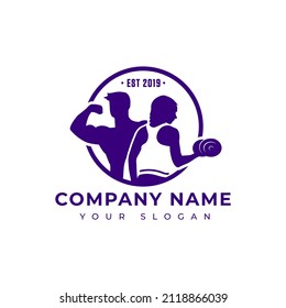 Fitness logo vector design template