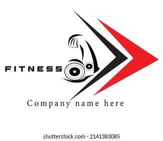 Fitness Logo Vector Design Template 