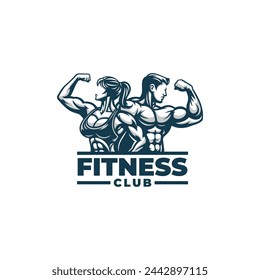 Fitness logo vector. EPS 10 editable vector