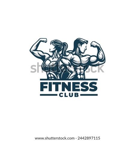 Fitness logo vector. EPS 10 editable vector