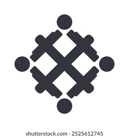 Ilustración de Plantilla de icono de Vector de logotipo de fitness