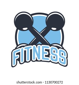 fitness logo, vector illustration