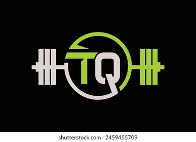 Fitness logo vector - letter T Q Logo. Gym and Fitness logo.