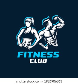 fitness club logo vector 3456055 Vector Art at Vecteezy