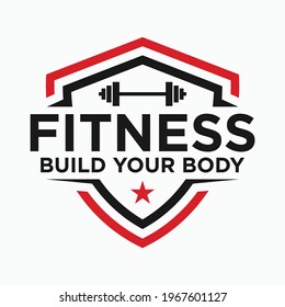 fitness logo vector template design