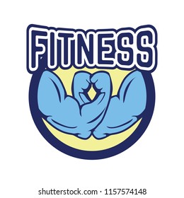 fitness logo for your sport school business isolated on white background. vector illustration
