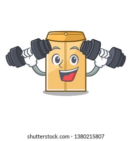 Fitness mailer envelope in the character shape