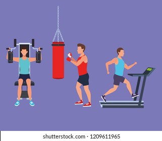 fitness man doing exercise