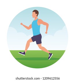 fitness man doing exercise