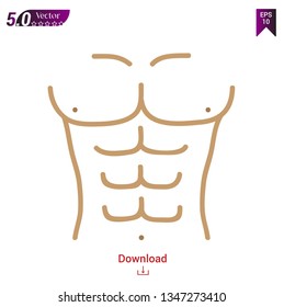 fitness man icon illustration