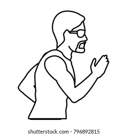Fitness man profile