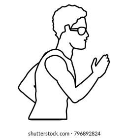 Fitness man profile