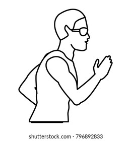Fitness man profile