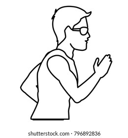 Fitness man profile