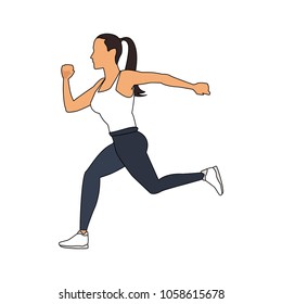 Fitness man running