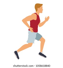 Fitness man running