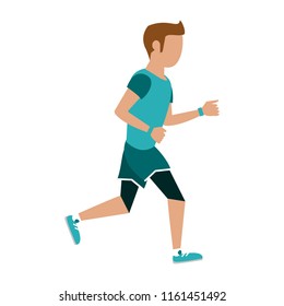 Fitness man running