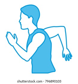 Fitness man running